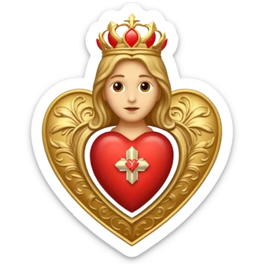 Sacred heart sticker