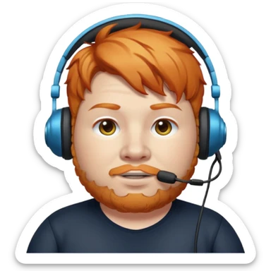 CaseOh, the fat ginger stramer sticker