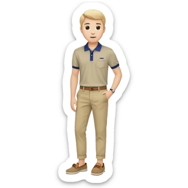 Make me a preppy aesthetic sticker