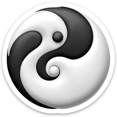 yin yang symbol sticker