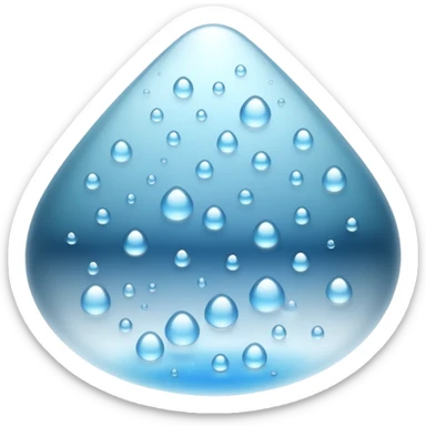 a close-up of a glass surface covered with small water droplets and light fog, as if from steam or humidity — some droplets sliding down slowly — soft reflections and blurred transparency give a realistic misty look — clean, glossy design with gentle lighting sticker