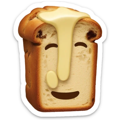 Bananabread no face sticker