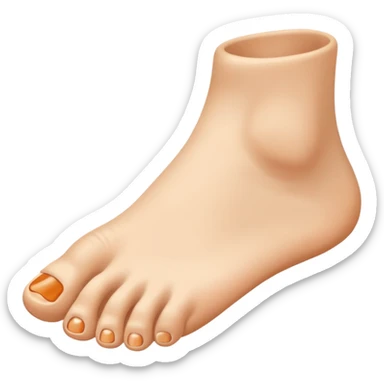 Toe flipping the middle toe sticker