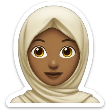 a french princess with a hijab sticker