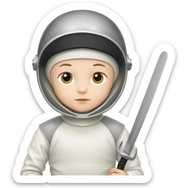 fencer baby sticker