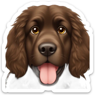 brown Newfoundland dog sticker