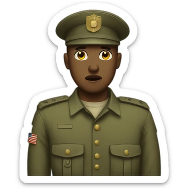traumatized soldier sticker