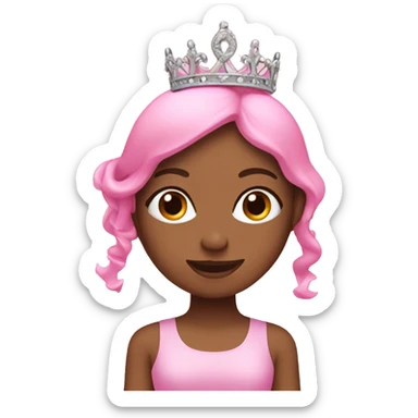 pink pilates princess sticker