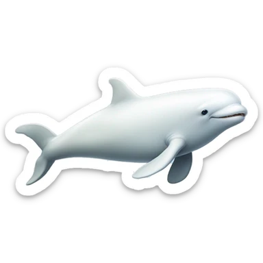 beluga whale sticker