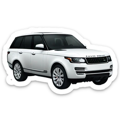 White Range Rover  sticker