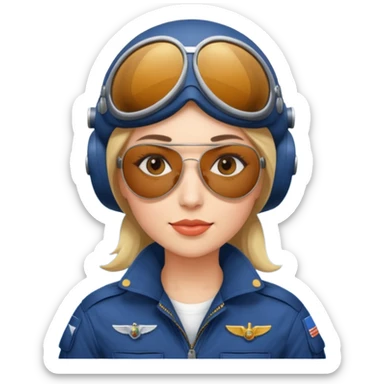 Pilot Woman sticker