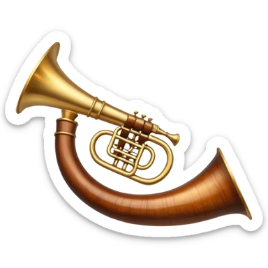 georgian horn sticker