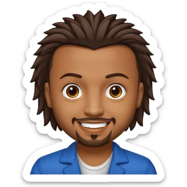 Sean Paul with dark brown hair sticker