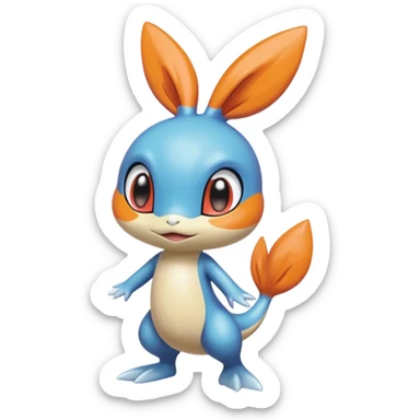 Meloetta-Mudkip-Azelf-Pokémon-Fakémon-creature sticker