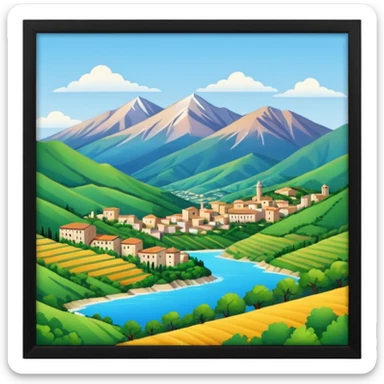 abbruzzo zone of italy sticker