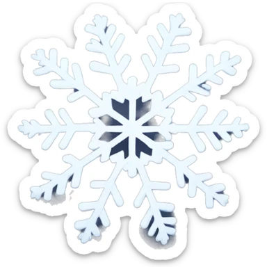Snowflake sticker