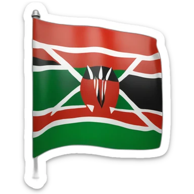kenyan flag sticker