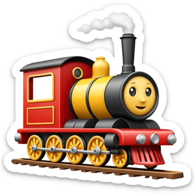  toy train pist sticker