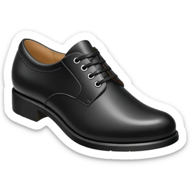 shoe black sticker