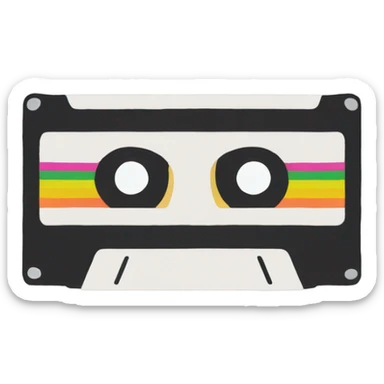VHS tape sticker