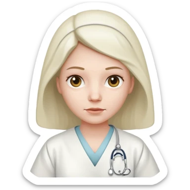 patient in hospital in hospital sticker