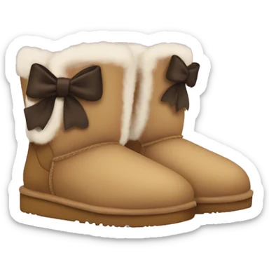 uggs with bows sticker
