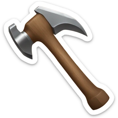 hammer pounding nail sticker