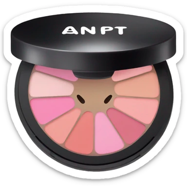 a cute pink make up pallete sticker