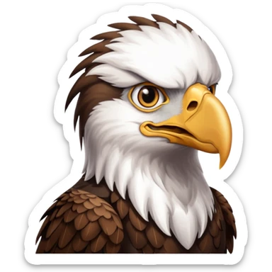 eagle with shirt sticker