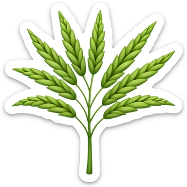 rye plant sticker
