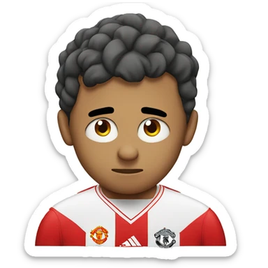 Manchester United logo being sad sticker