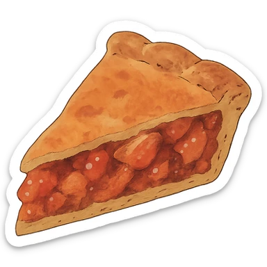 ghibli style slice of pie sticker