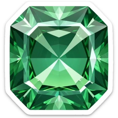 create a green diamond sticker