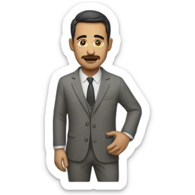 a man acting sticker