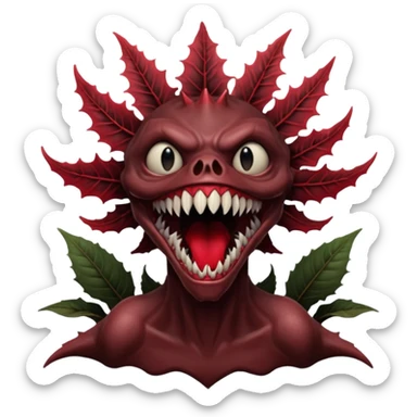 A demogrogonfrom Stranger Things sticker