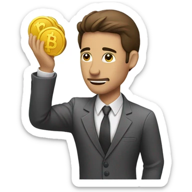 persona contando dinero y no tiene sticker