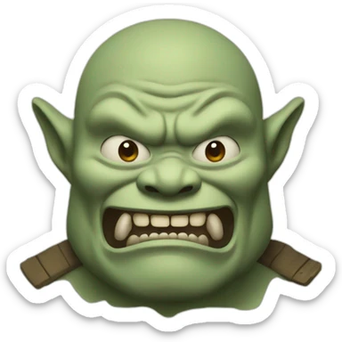japanese ogre sticker