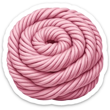 Yarn ball light pink sticker