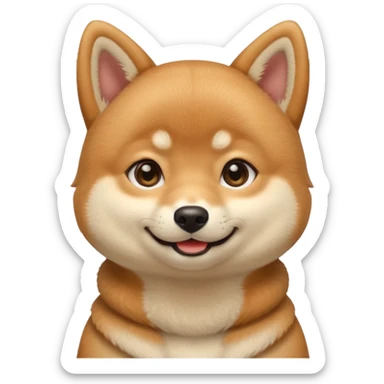 Create cute girl Shiba inu emoji sticker