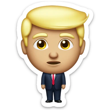 Trump with a baby bump  sticker