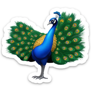 MSNBC peacock logo lying  sticker