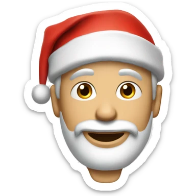 tom hollans with santa hat sticker