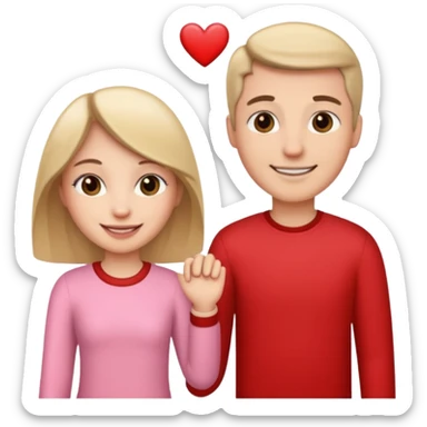 valentines day couple sticker