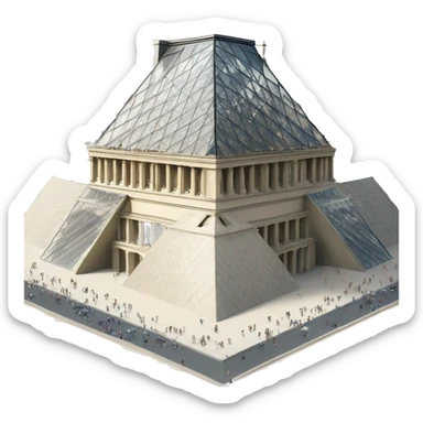 Paris Pyramide du Louvre sticker