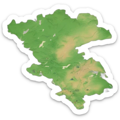 map of geographical expansion fro mprague to other eastern countries  sticker