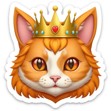 Give me a random emoji  to make the popular emoji cats   it has to have horns like the hearts have to be the ears, but give me a accessory ideas, give me some emoji accessory I dirt that could help sticker
