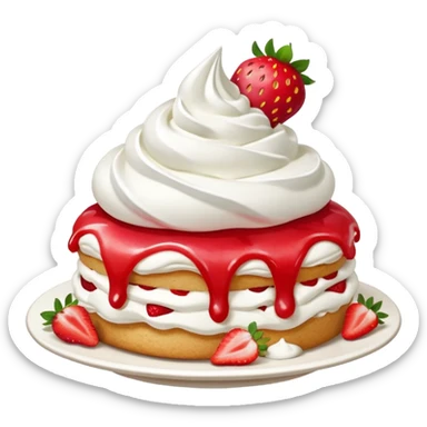 Strawberry shortcake kiss sticker