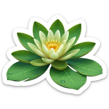 Water lily leaf (no flowers leaf only) sticker