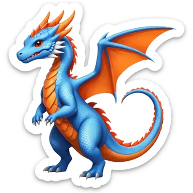 Dutch-Angel-Dragon-Salandit-Salamence-Drudigon-fusion-animal-creature, full body  sticker