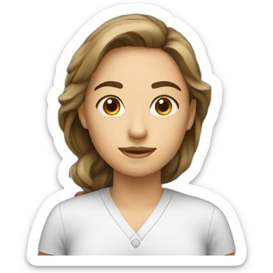 Assistante contente sticker